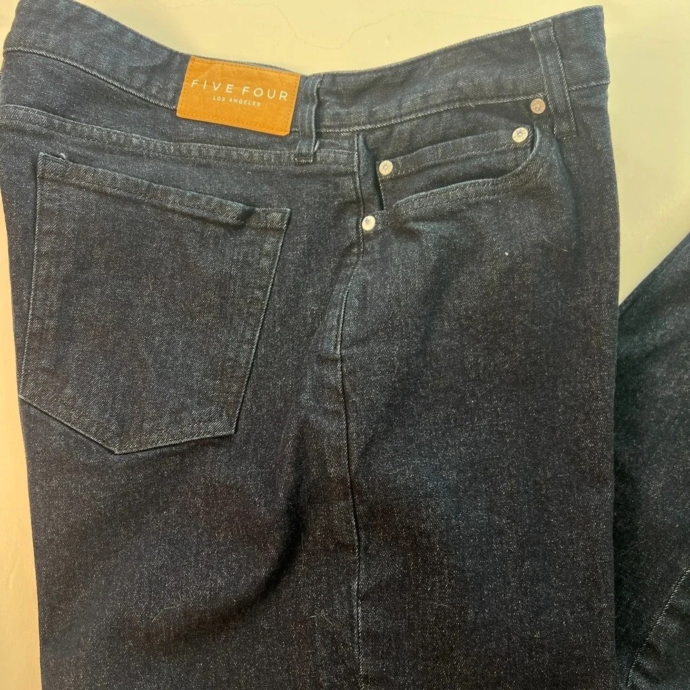 Five Four LA Mens Jeans 36x34 Leonel Relaxed Dark Wash Blue Straight‎ W36 L34